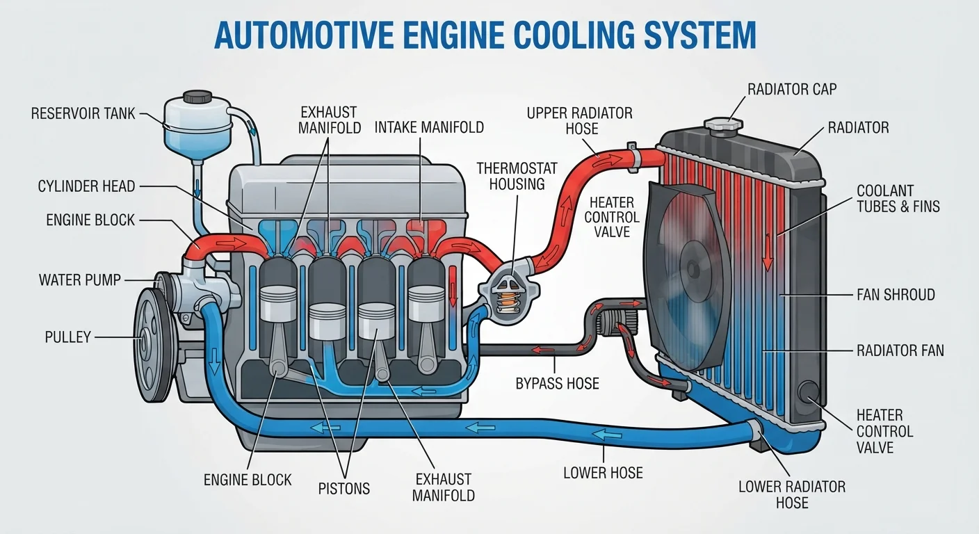 How the Cooling System Stops Your Engine from Overheating