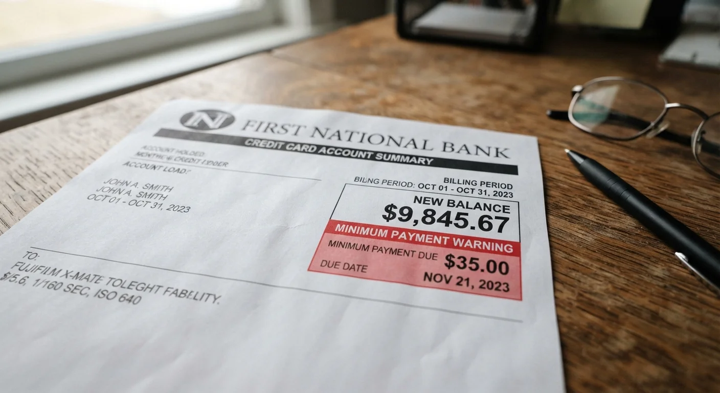 The Real Cost of Minimum Payments on a Credit Card Balance