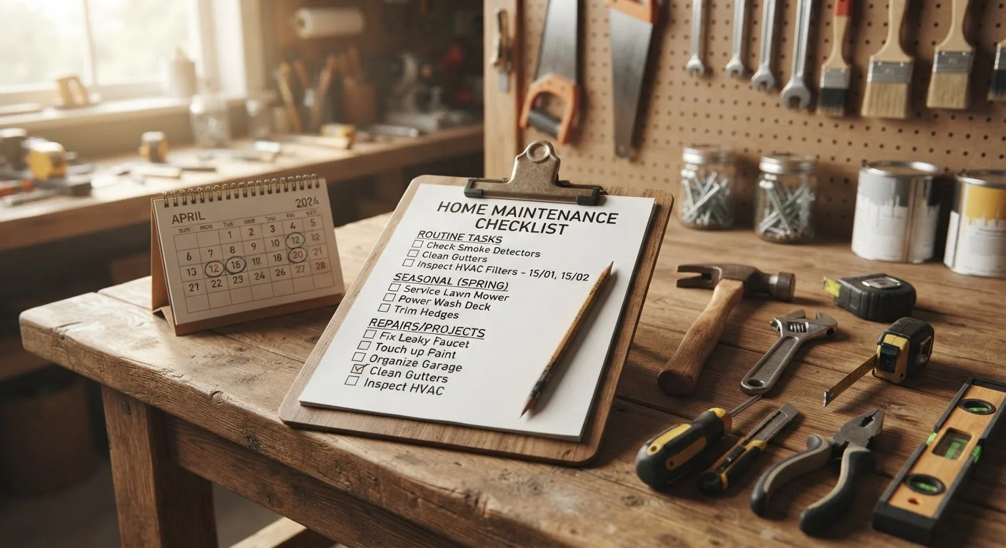 What a Home Maintenance Schedule Actually Looks Like