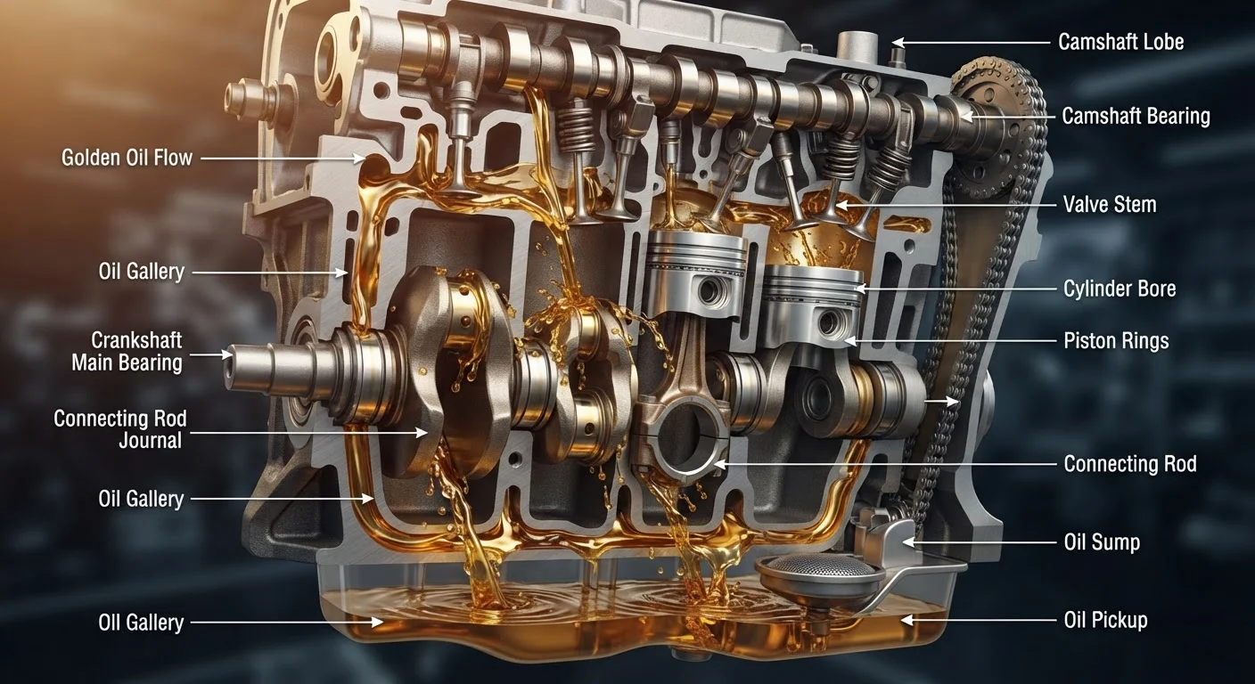 What Engine Oil Actually Does Inside Your Car's Engine