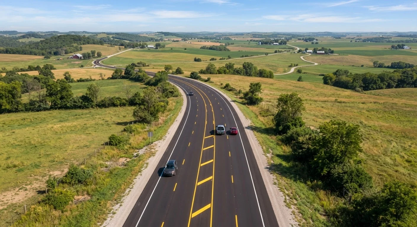 What the Yellow Lines on US Roads Actually Mean